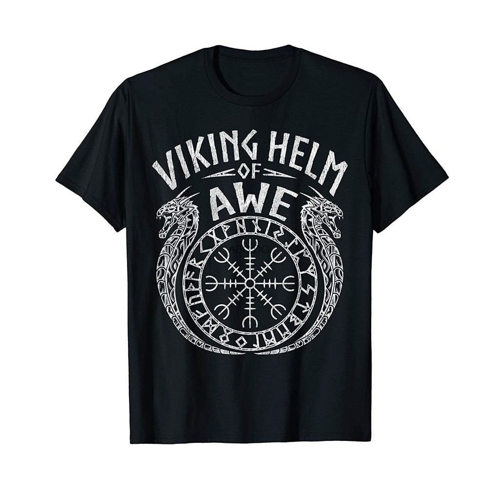 Viking Symbol Helm of Awe Aegishjalmur Iceland T-Shirt เสื้อยืด
