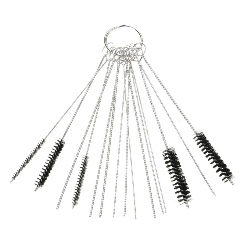 Moon4 Carb Cleaner ชุดเข็ม Dirt Ejector เครื่องมือแปรง Fit สําหรับการบํารุงรักษาคาร์บูเรเตอร์