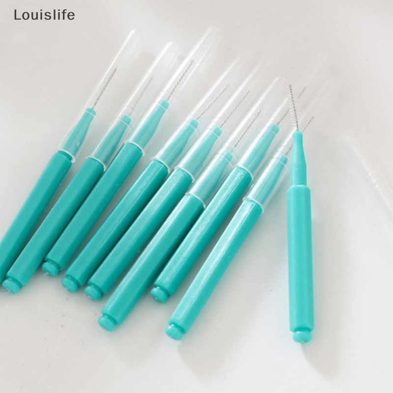 Llph 10 ชิ้น Interdental แปรง Denta Floss แปรงทําความสะอาดฟันจัดฟัน LLP