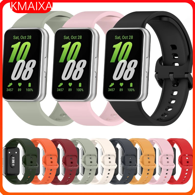 สายรัดยางซิลิโคนสําหรับ Samsung Galaxy Fit 3 สร้อยข้อมือกีฬาสายรัดข้อมืออุปกรณ์เสริมสําหรับสมาร์ทวอทช์ Samsung Fit 3