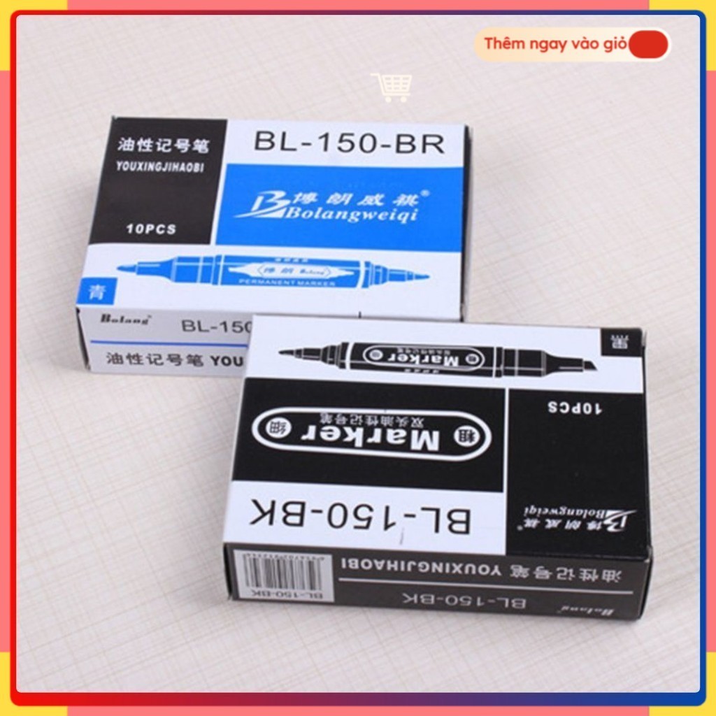 BIG-MAKER OIL PEN (กล่อง 10 - น้ําเงิน) ️Green Home ️