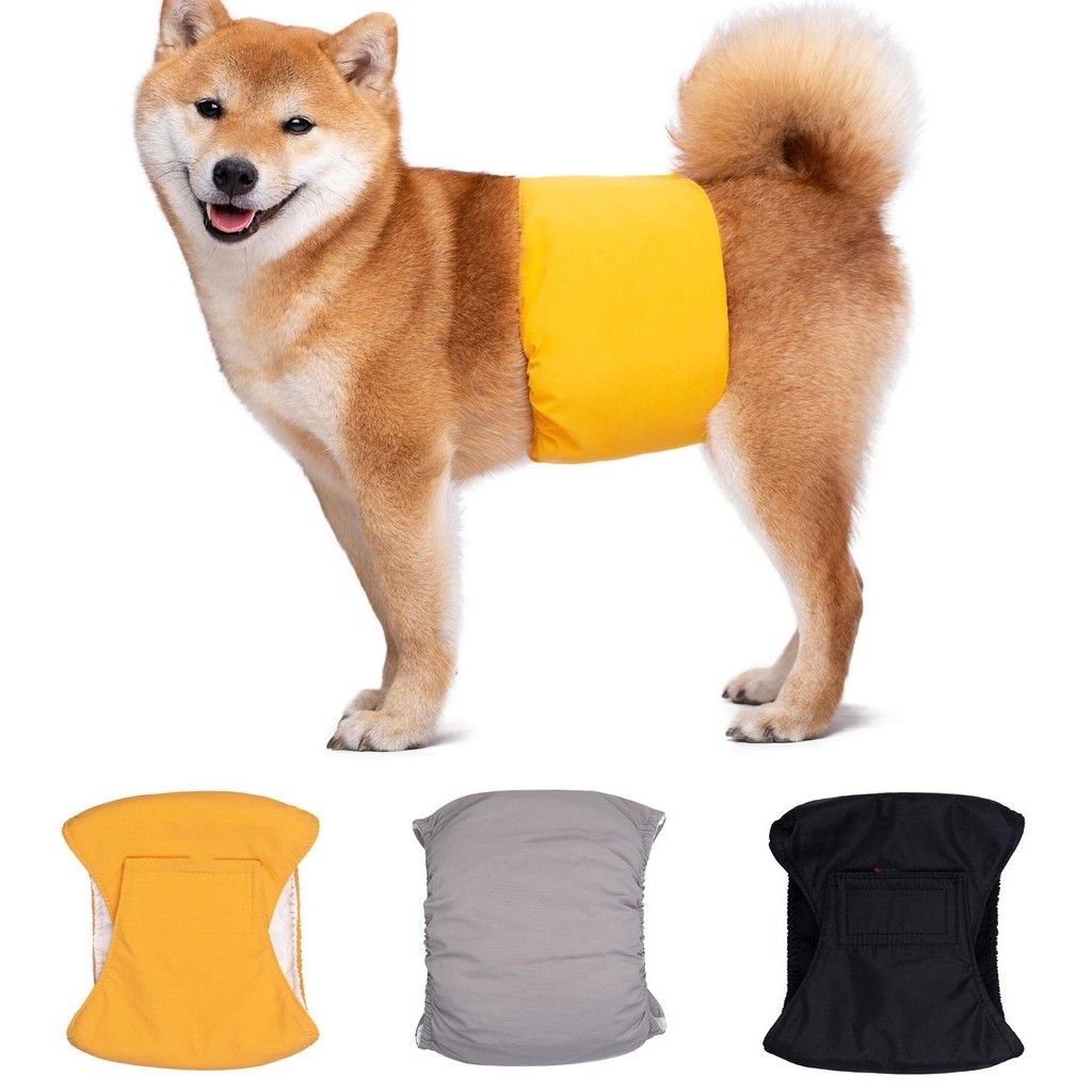 [XS-XL] กันน้ำสัตว์เลี้ยงสุนัขกางเกงสรีรวิทยานำมาใช้ใหม่ลูกสุนัขสุนัขผ้าอ้อมล้างทำความสะอาดได้สุนัขกางเกงชายสุนัขชุดชั้นใน