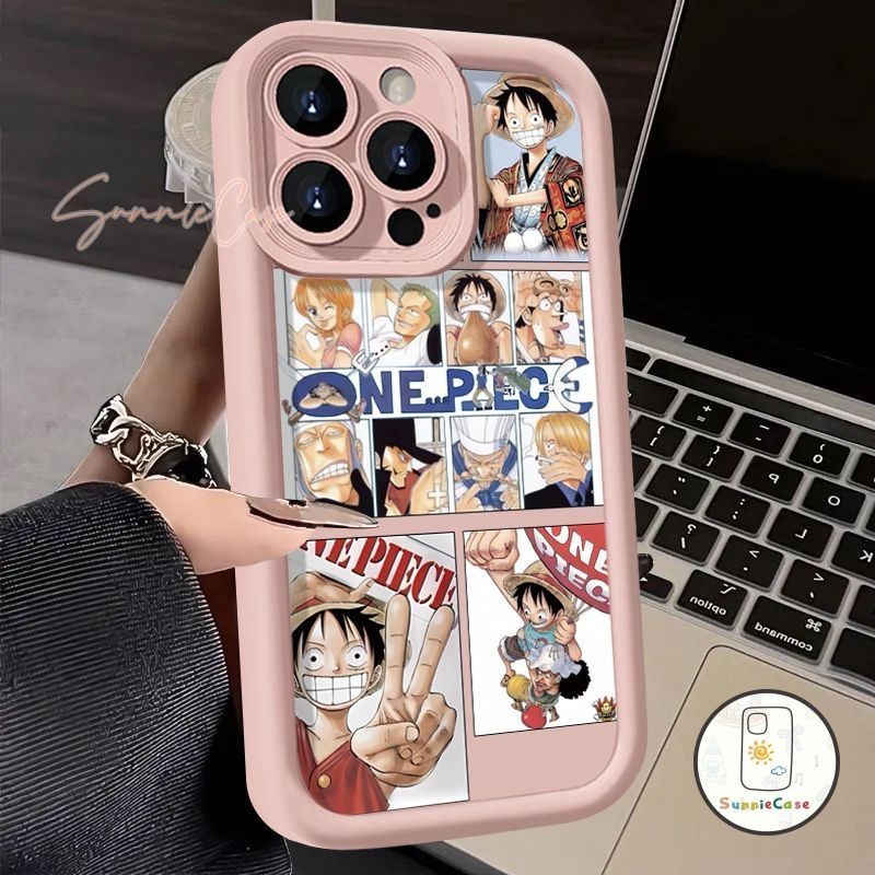 One Piece Luffy แฟชั่น ดูเดิล เคสOPPO A15 A38 A54 A77 A16K A9 A17K A12 A17 A53 A58 A78 A16 A7 A5 A57 A3s A5s Reno 5