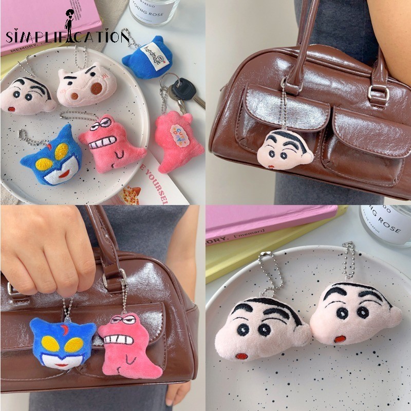 1ชิ้นน่ารักอะนิเมะญี่ปุ่นรูปการ์ตูนตุ๊กตาจี้-อ้วนเครยอนชินจังเครื่องประดับจี้ของขวัญ-เสน่ห์กระเป๋าจี้พวงกุญแจ