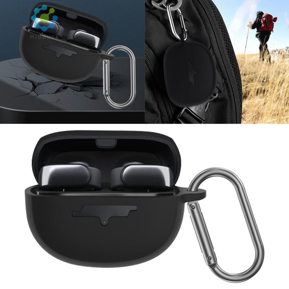 เคสซิลิโคนพร้อมคาราบิเนอร์สําหรับ Bose Ultra Open Earbuds Cover [Hidduck.th]