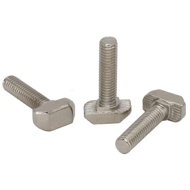 M6 M6*12/16/20/25mm M6x12/16/20/25mm Carbon Steel EU Standard Screw Hammer Head T Bolt For 30 Series