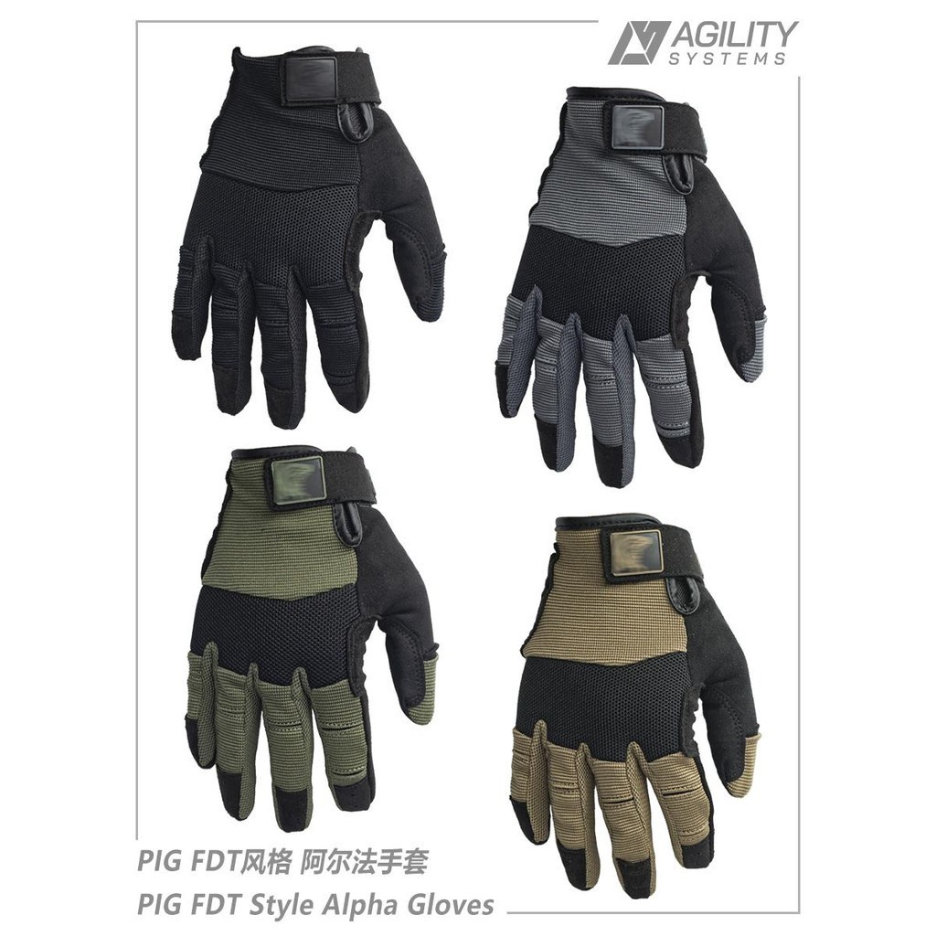 [ถุงมือยุทธวิธี] Pig FDT Style Alpha Tactical Shooting Gloves Outdoor Camping Cycling Breathable Lightweight Anti-slip Touch Screen