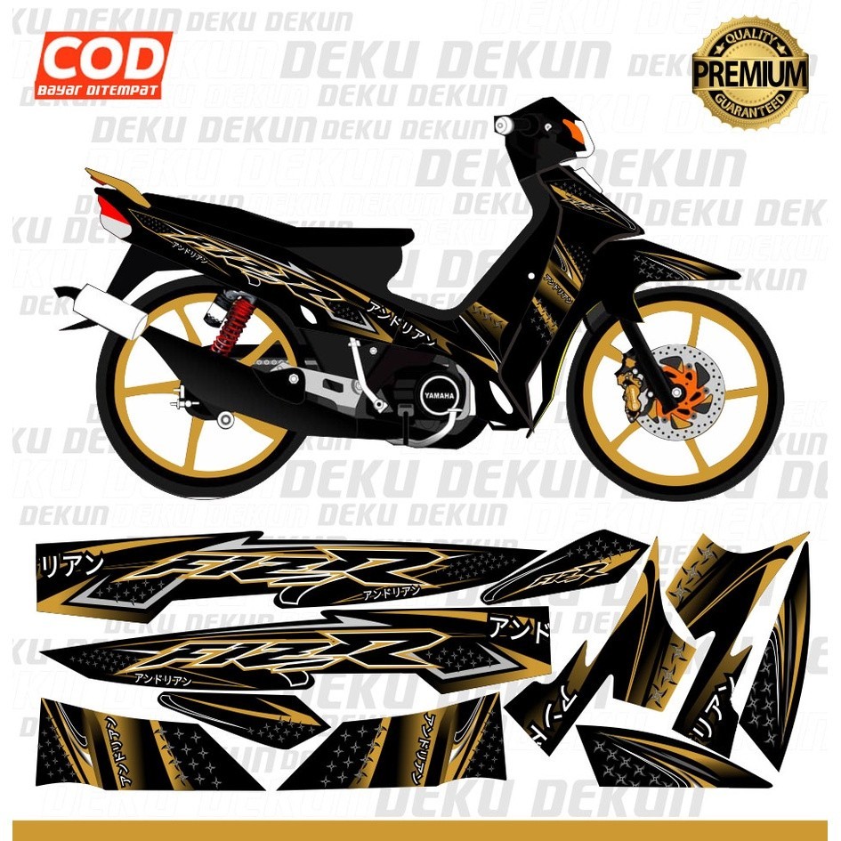 Fizr f1zr f1z r Striping สติกเกอร์ญี่ปุ่น Variation Gaijin Gold แล้วตัดเคลือบเงาทน