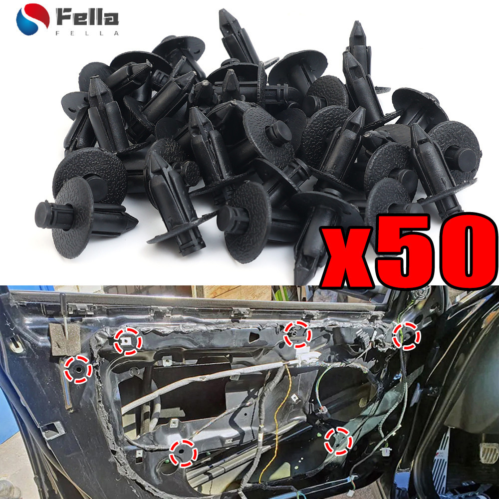 [ใหม่][ที่โดดเด่น] 50ชิ้นรถกันชนยึดคงที่-สกรูสายฟ้ายึด-แฟริ่งตัดแผงยึด-สกรูแตะตัวเอง-ป้องกันสนิมป้องกันการกัดกร่อน-เครื่องมือซ่อมรถยนต์