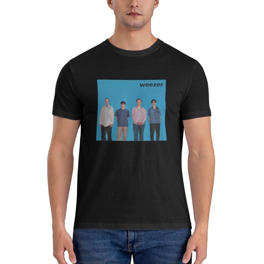 👕👕 【Hot】เสื้อยืด ผ้าฝ้าย พิมพ์ลายกราฟฟิค Weezer Album Vinyl Cd