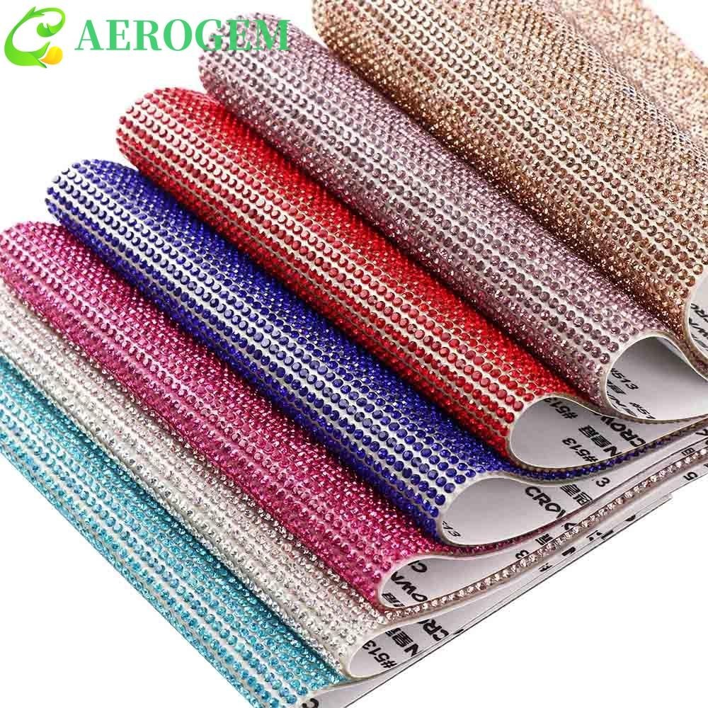 Aerogem สติ๊กเกอร์อัญมณี หลากสี Self-Adhesive Bling ตกแต่งของขวัญ