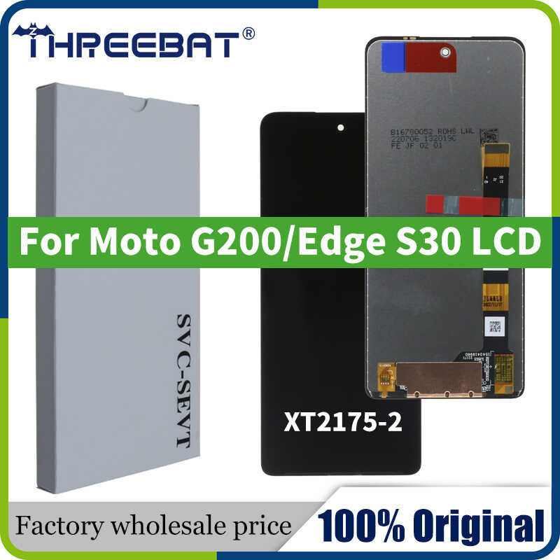 6.8'' Original For Motorola Moto G200 5G LCD Display touch panel Digitizer Assembly Replacement Fo