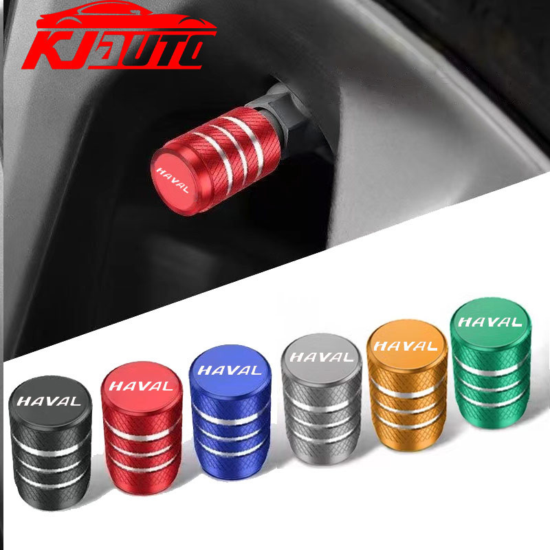 4pcs Haval รถล้อยางวาล์วหมวก Tyre Stem ครอบคลุม Airdust ปลั๊กสําหรับ Haval H6 H2 H6S H6 Phve Jolion 