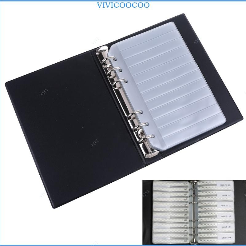Vivi Blank Book 0201 0402 0603 0805 1206 SMD Resistor Book Capacitor Resistance Package Component ตั