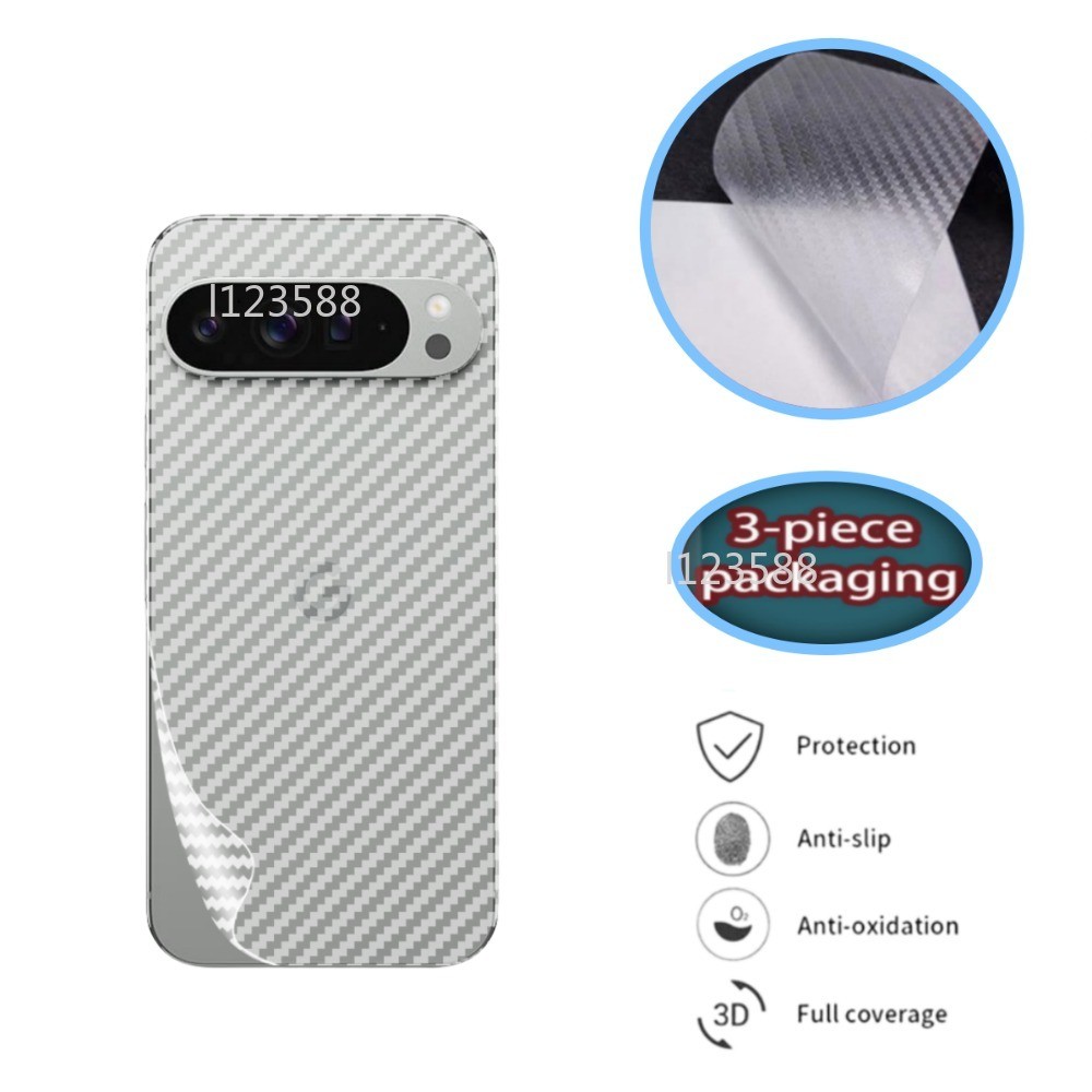Back Protector Soft Film สําหรับ Google Pixel 9 Pro XL 5G 2024 Pixel9 8 7 8A 7A Pixel8 Pixel7 คาร์บอ