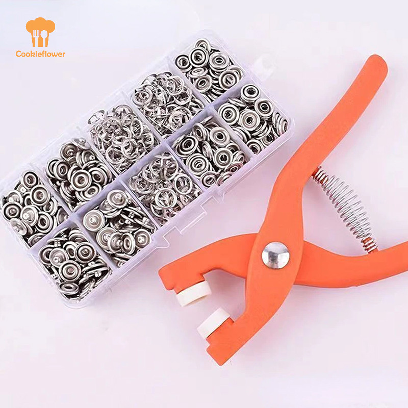 Ckfr 50/100PCS Plier เครื่องมือปุ่มเย็บผ้าโลหะ Five-claw Buckle ปุ่มสแน็ปโลหะเสื้อผ้า Stitch ฟรี Fastener ความปลอดภัยจักรเย็บผ้าเครื่องมือใหม่