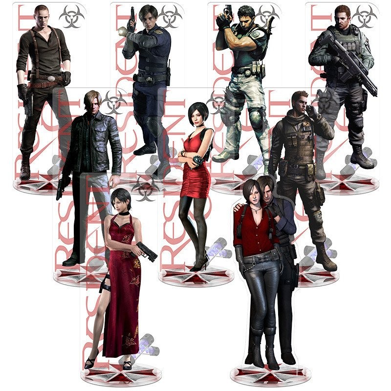 [24H Ship] 15ซม. เกม Resident Evil 4รอบอะคริลิค interlayer ป้าย Graham Ashley Luis Sera Ada Wong Leo