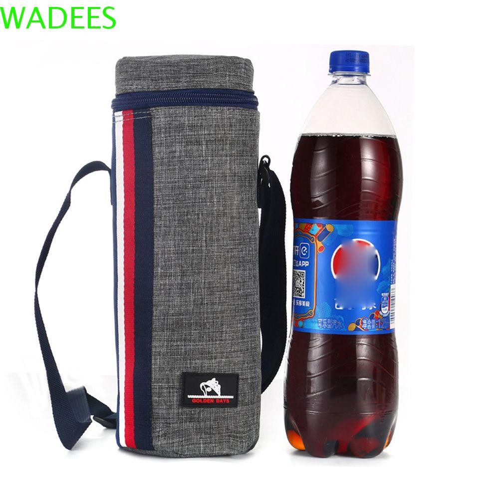Wadees กระเป๋าเก็บความเย็น Keep Fresh Traveling Anti-fall Universal Water Bottle Pouch Hiking Tote Bag