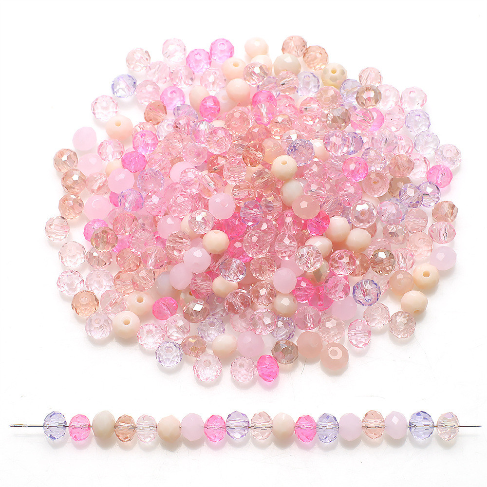 500สีลูกปัดแบน2/3/4/6มิลลิเมตรข้ามพรมแดนขายร้อนถ่ายทอดสดผสมสีแก้วลูกปัดอุปกรณ์เครื่องประดับการจับคู่สีฟรี