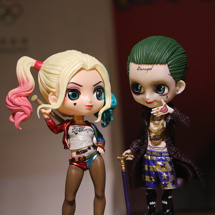 X Task Force ทีมฆ่าตัวตาย Qposket Joker Boy รูป Joker Girl Harley Quinn ชุดตกแต่ง