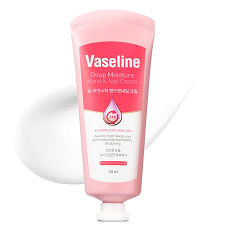 Vaseline Deep Moisture Hand & Nail Cream 60ml ครีมทามือกลิ่นหอมอ่อนๆ