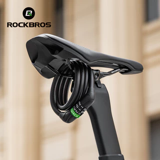 【TH Delivery】ROCKBROS สายเหล็กรหัสผ่านล็อคมัลติฟังก์ชั่นป้องกันการโจรกรรมทนทานแบบพกพาน้ําหนักเบา Multi-Scenario โซ่ Universal ล็อคจักรยานสีที่เป็นมิตร MTB จักรยานเสือหมอบ