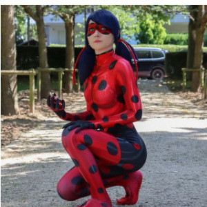 ฮาโลวีนฮาโลวีนญี่ปุ่น Man Ladybug Radi Black Cat Noner บอดี้สูทคอสเพลย์บอดี้สูท cos เครื่องแต่งกาย