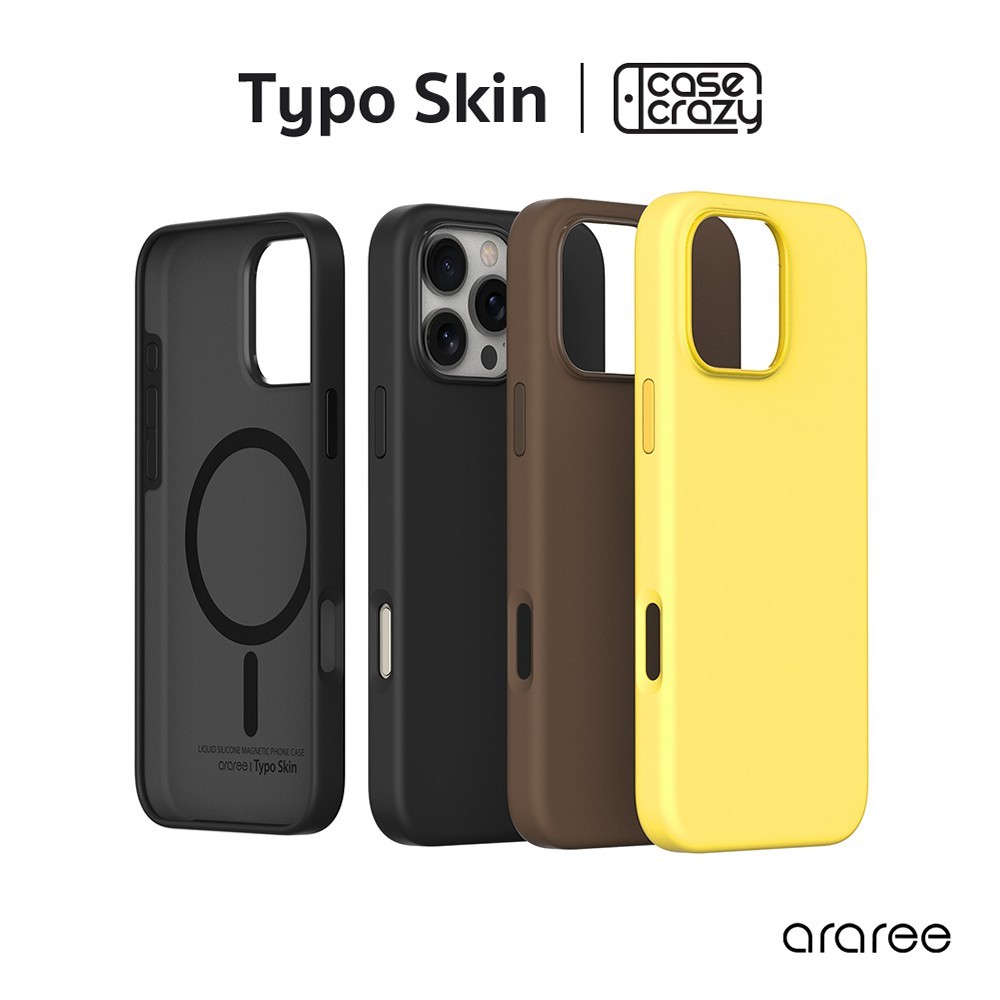 ARAREE รุ่น Typoskin เคสสำหรับมือถือ iPhone 16 / 16 Plus / 16 Pro / 16 Pro Max
