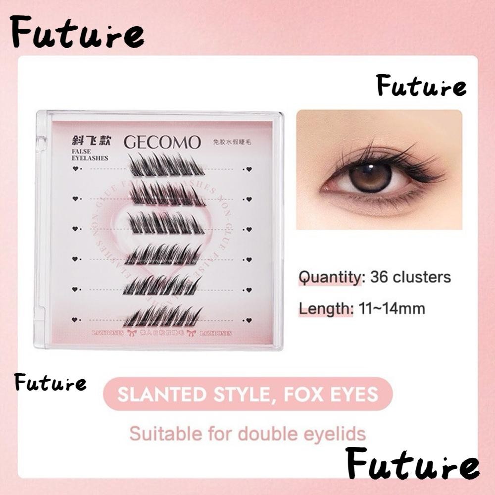 ขนตาปลอมแบบกด ธรรมชาติ Lash Clusters สีดํา ใช้ซ้ําได้ ไม่ต้องใช้กาว สําหรับต่อขนตา DIY