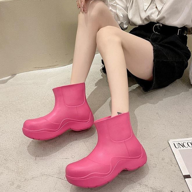 Rain Boots รองเท้าผู้หญิง กันน้ํา แฟชั่น ใส่สบาย 5 สี ไซส์: 36-41