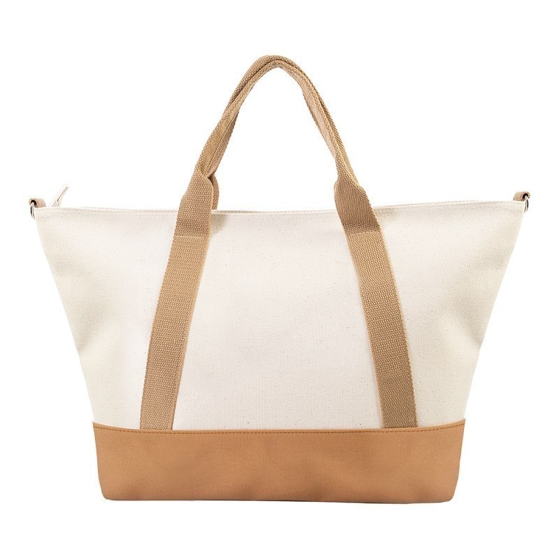 ELLE  กระเป๋าสะพายใบใหญ่ ผ้า CANVAS ติดซิป มีให้เลือก 2 สี รุ่น H8H008