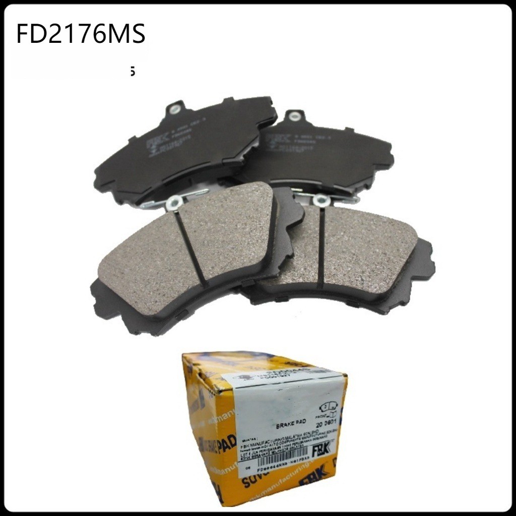 ผ้าเบรคหลัง FBK / แผ่นรองดิส - Toyota Vios NCP42 Altis ZZE121 ZZE122 ( FD2176MS )