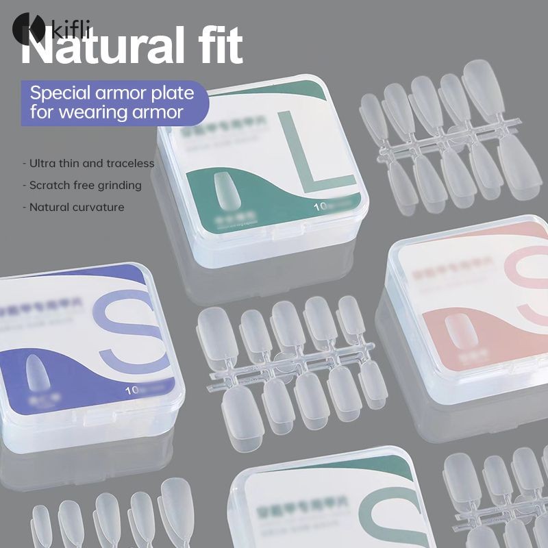 kifli.thUltra Thin Traceless Nail Tip Nail Salons Press-on Nails Handmade Press-on Nails-KI
