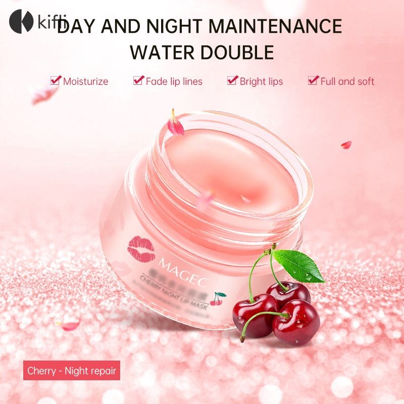 kifli.thMoisturizing Repairing Lip Balm Fading Lip Lines Lip Mask Peeling Cherry Lip Mask-KI