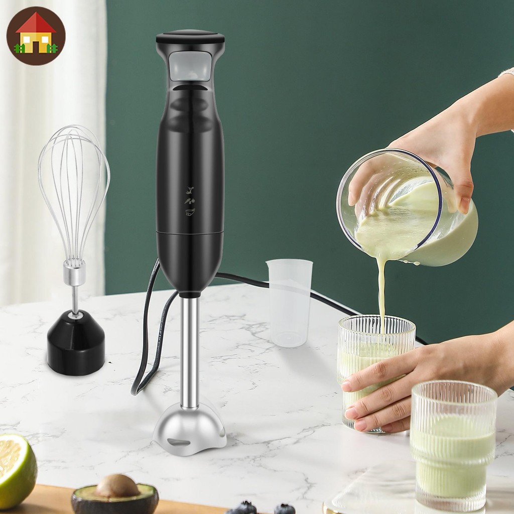 เครื่องปั่นมือ 300W เครื่องปั่นแท่งไฟฟ้าใบมีดสแตนเลสเครื่องผสมอาหารมัลติฟังก์ชั่นสําหรับห้องครัวมือถ