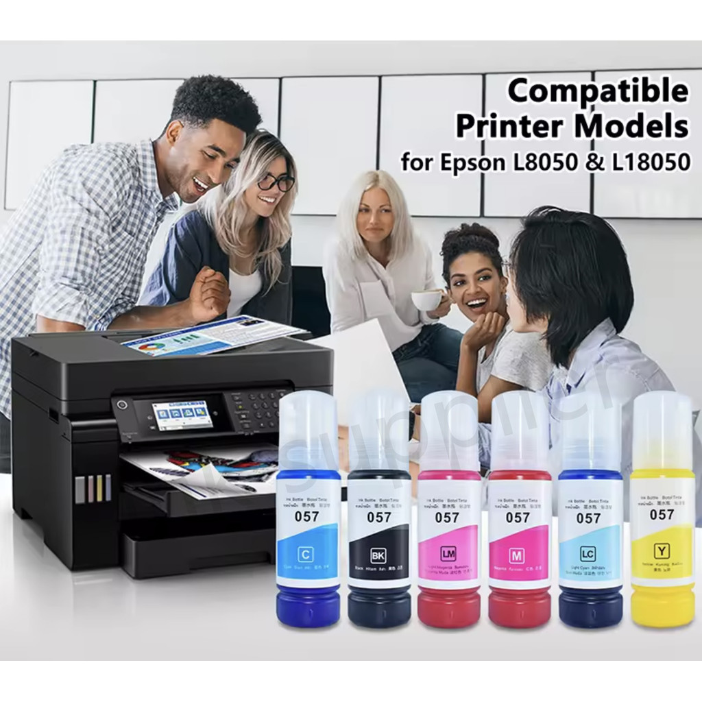 หมึก Premium 057 Ink 057 Genuine Ink bottle for Epson L8050 L18050 Printers