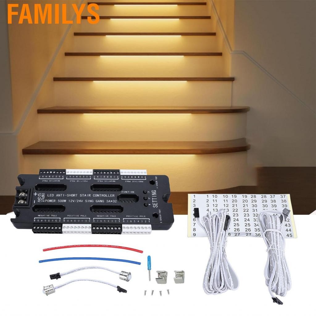 FamilyS LED บันได Light Controller Sensitive 5 ความสว่างบันไดอัตโนมัติ Safe Motion Sensor สำหรับ Hom