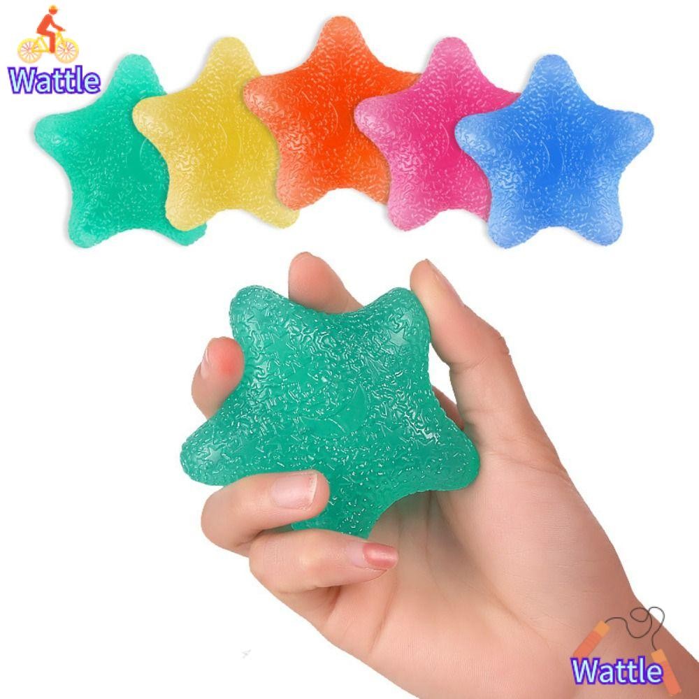 Wattle เทรนเนอร์จับมือ, บีบความเครียดบรรเทา Grip Training Stress Ball, ความยืดหยุ่นซิลิโคนออกกําลังกายบีบลูกบอลความเครียดมือ