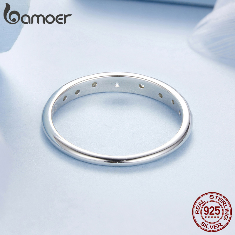 Bamoer خاتم فضة 925 بنجمة — صورة 4