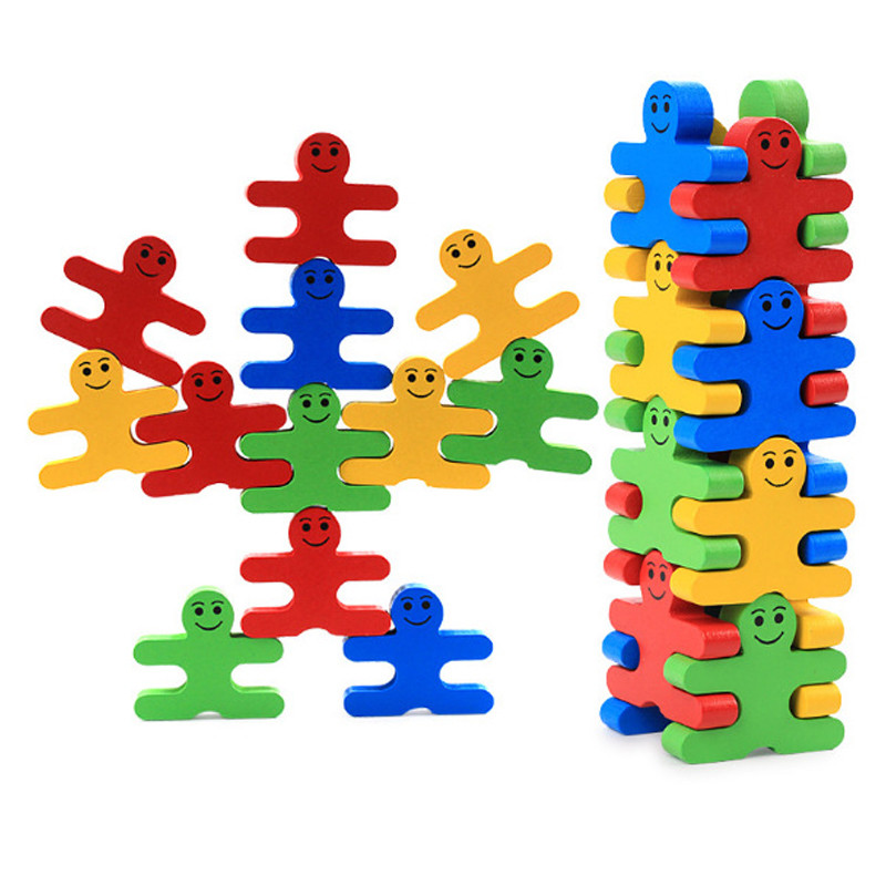 ไม้ Balance Villain Blocks ของเล่น Montessori สําหรับเด็กวัยหัดเดิน,การศึกษาซ้อนของเล่นสําหรับทักษะมอเตอร์ Fine-Sorting & Matching ราคา ถูกที่สุด ดีลบีเคเค แกลเลอรีภาพที่ 4