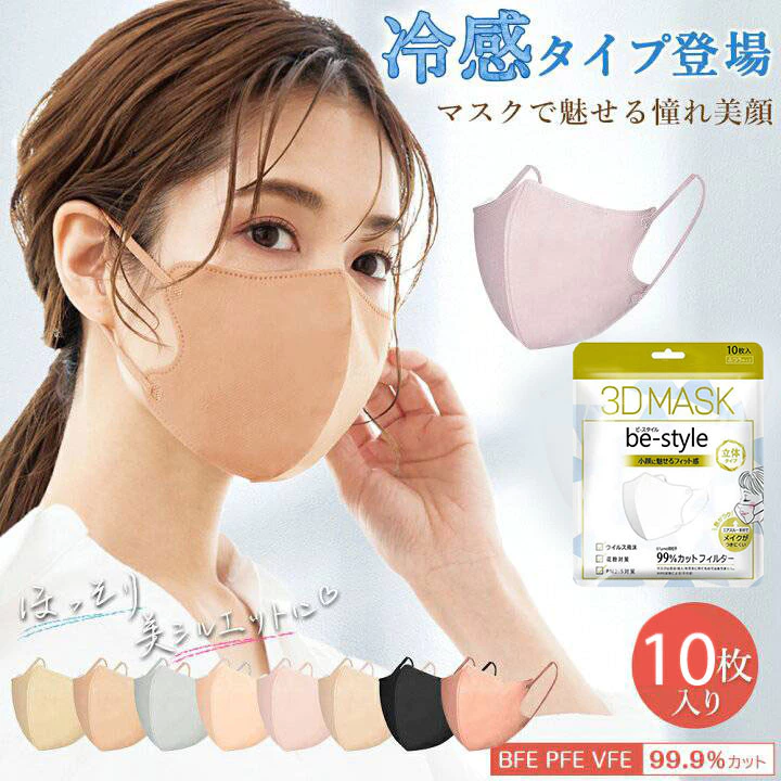 Japan 3D Mask หน้ากากอนามัยญี่ปุ่น สำหรับผู้ใหญ่ แมส งานดีมีคุณภาพ PM2.5 1แพ็ค10ชิ้น พร้อมส่งทันที