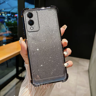 กันกระแทกเคสสําหรับ vivo Y17S Y28 5g เคสโทรศัพท์ 3D ที่วางกระจกแต่งหน้าสร้อยข้อมือใหม่ softcase