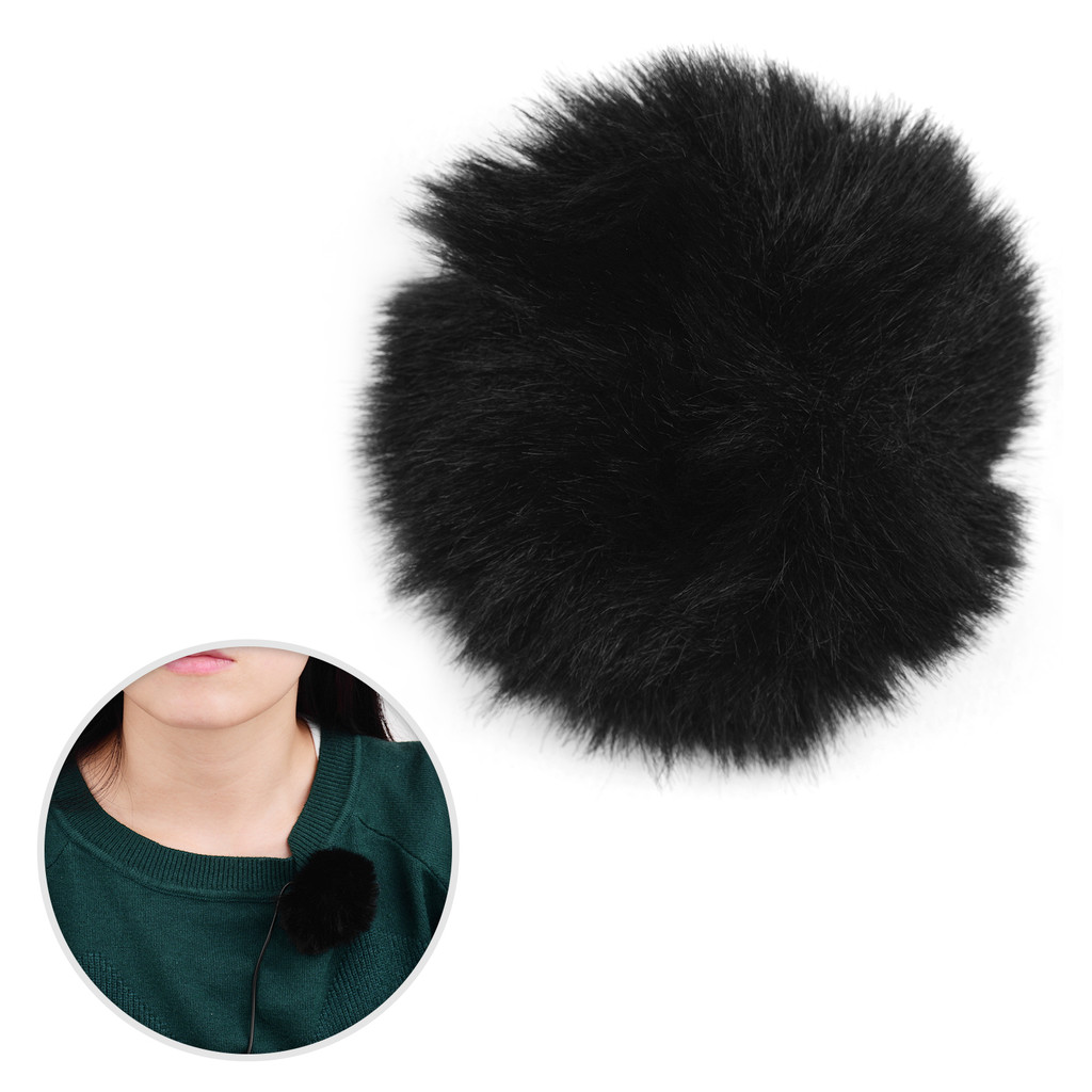 กระจกหน้ารถ Clip-on Lavalier Microphone Windshield Windshield Mic Muff เข้ากันได้กับ Boya M1 และไมโครโฟนปกส่วนใหญ่อื่นๆ