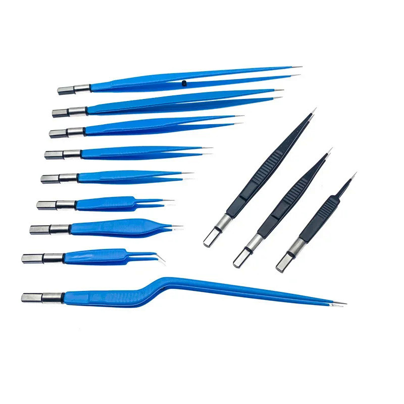 Eu Electro Insulated Bipolar Forceps Electro Surgical Reusable Ophthalmic Surgical Electro Coagulati
