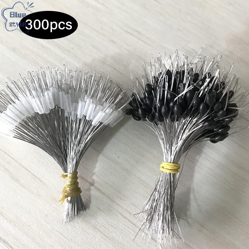Bluestyle 300 ชิ้น/ล็อตลอยยาง Stopper ตกปลา Bobber Stopper Float ทรงกระบอก Space B ใหม่