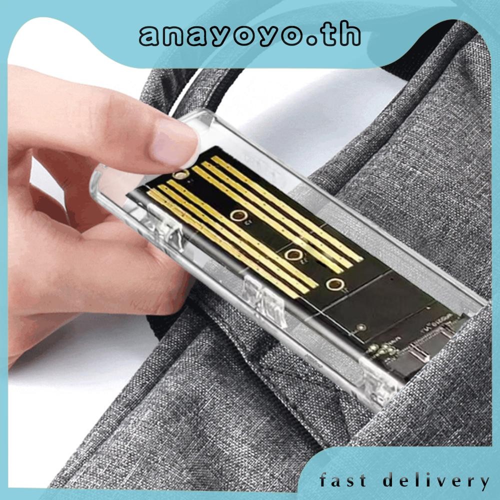 [anayoyo.th] M.2 NGFF SATA Type C USB 3.1 อะแดปเตอร์ SSD ภายนอก 10Gbps สําหรับ 2230 2242 2260 2280