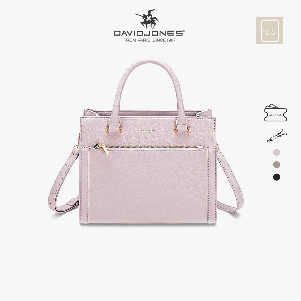 David Jones Paris 2024 ฤดูใบไม้ผลิฤดูร้อนใหม่คอลเลกชัน Designer Women Totes Top-Handle กระเป๋าหนัง pu หญิงนุ่มและกระเป๋า