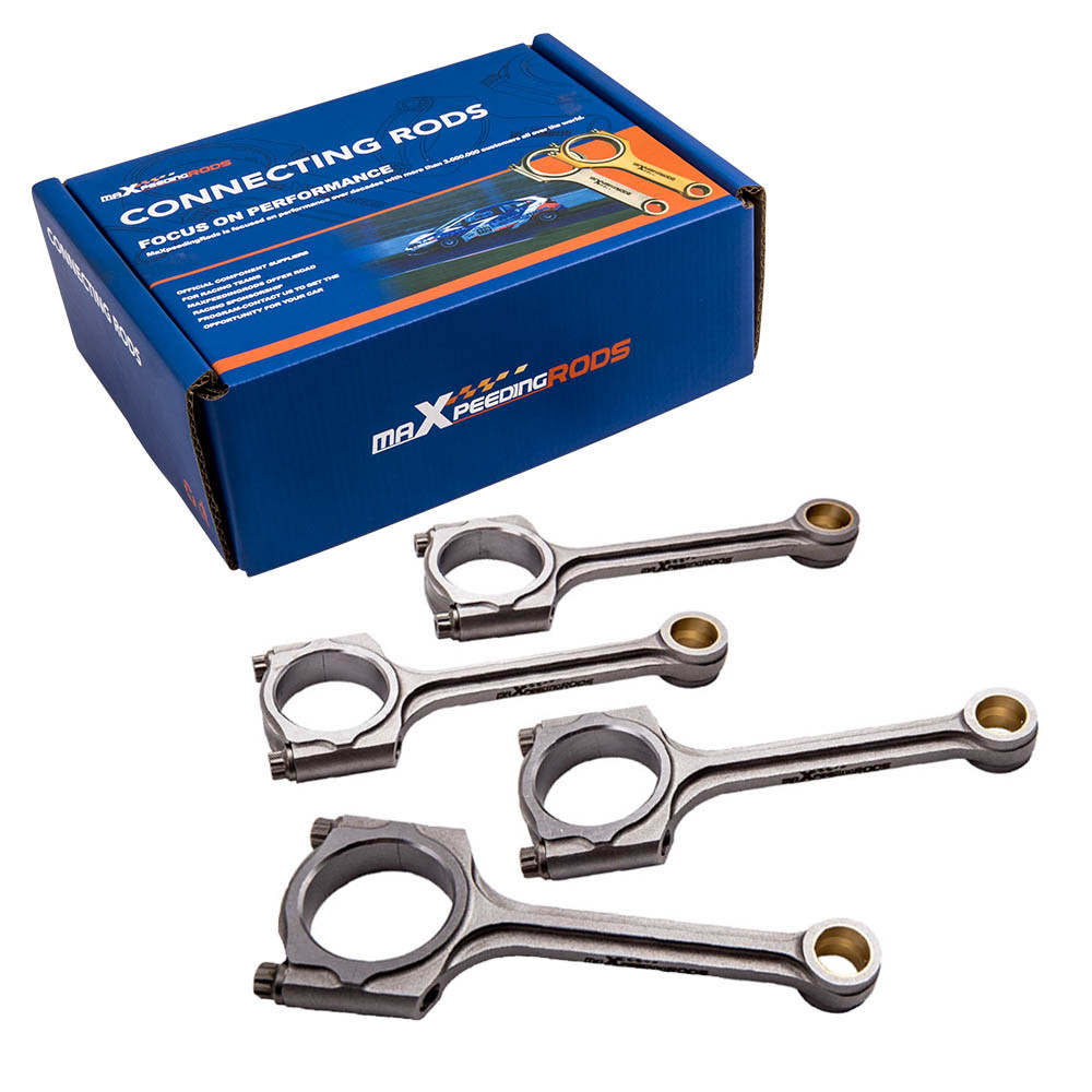 MaXpeedingrods 4 ชิ้นเชื่อมต่อ Rod Rods Conrod Fit สําหรับ Honda Fit/Jazz GK5 ENGINE L15B L15B2