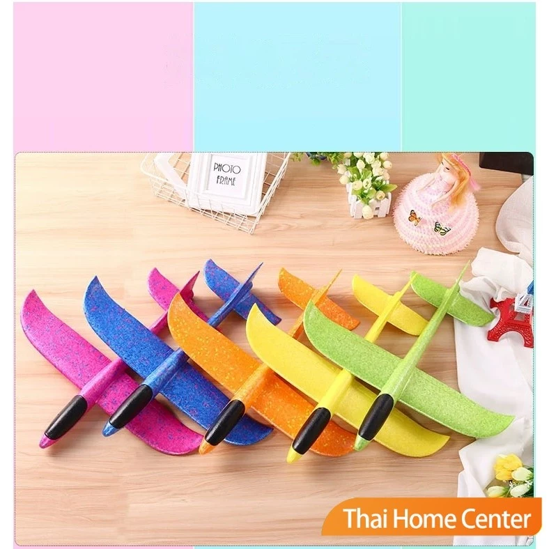 เครื่องบินร่อนของเล่นสำหรับเด็ก โฟมเครื่องบิน มีไฟ plane 48CM thumbnail 9