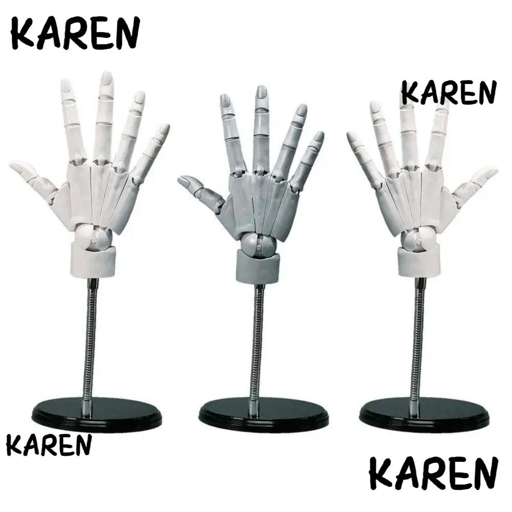 Karen Hand Model, Movable PVC Artist Mannequin Hand Shape, Artist Drawing Manikin With Posable Fingers Fexible 1:1 Mannequin Figure